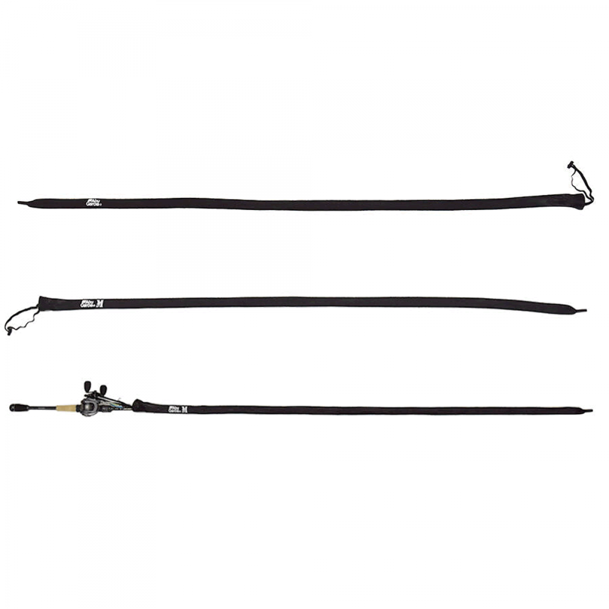 MESH ROD COVER M FOR BAIT ROD BLACK